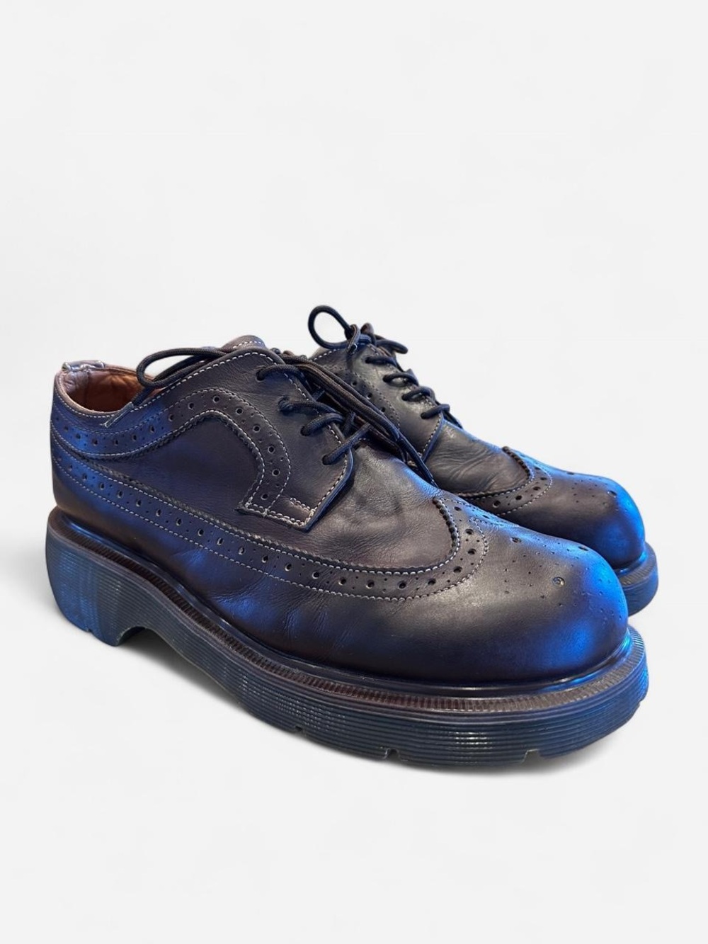 Vintage Dr. Martens P1088 Made in England Brown Platform Oxfords UK 6 US 8